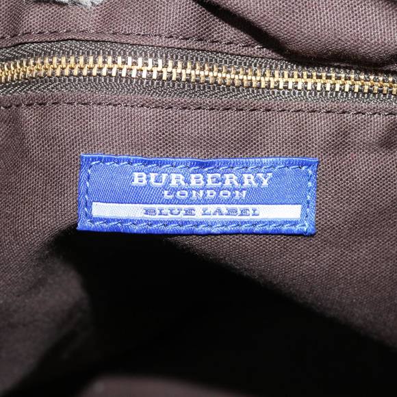 BURBERRY Shoulder Bag Canvas Black Auth hk626 - Picture 10 of 16